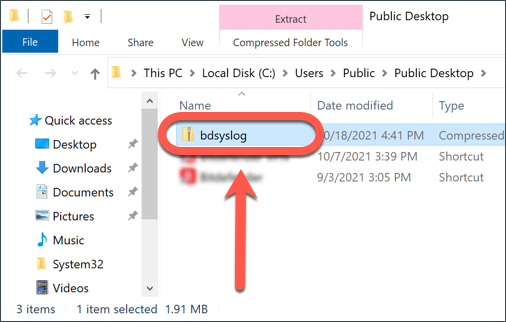 Een BDsys-logboek genereren onder Windows - bdsys archive