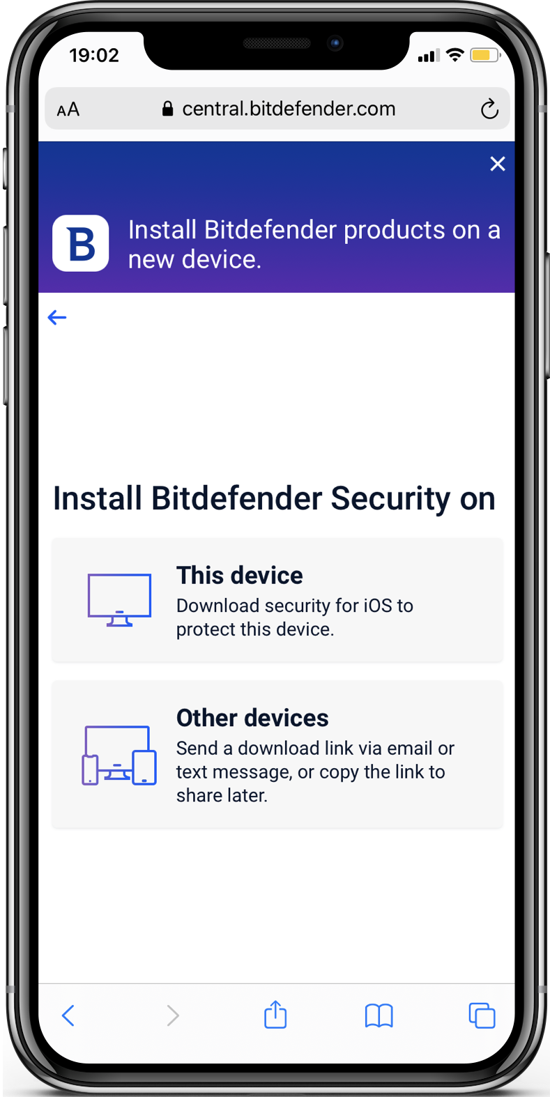 Bitdefender Mobile Security voor iOS installeren via Bitdefender Central 