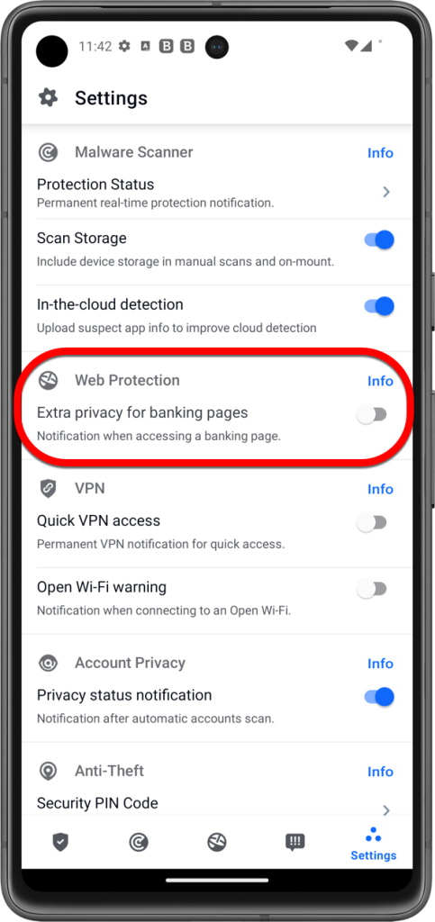 Hoe Bitdefender VPN meldingen voor Android-transacties uit te schakelen