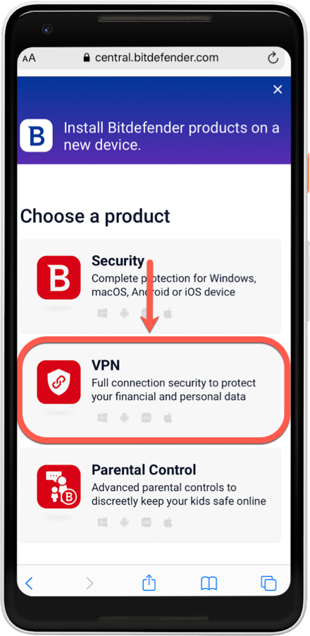 Hoe installeert u Bitdefender VPN op Android via Bitdefender Central