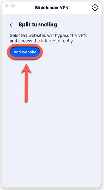 Gebruik Split-tunneling als u geen toegang krijgt tot een website op Mac