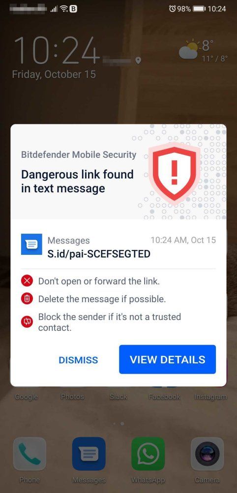 Scam Alert-module van Bitdefender