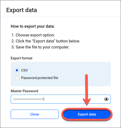 Wachtwoorden exporteren uit Bitdefender Password Manager 3