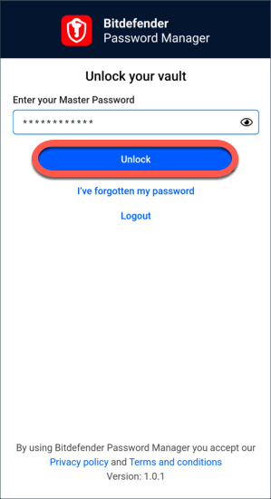 Uw Bitdefender Password Manager-hoofdwachtwoord opnieuw instellen 1