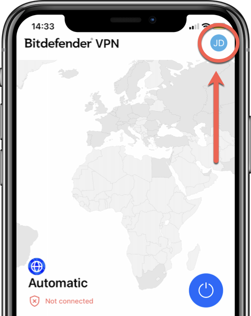 Bitdefender VPN voor iOS - Instellingen
