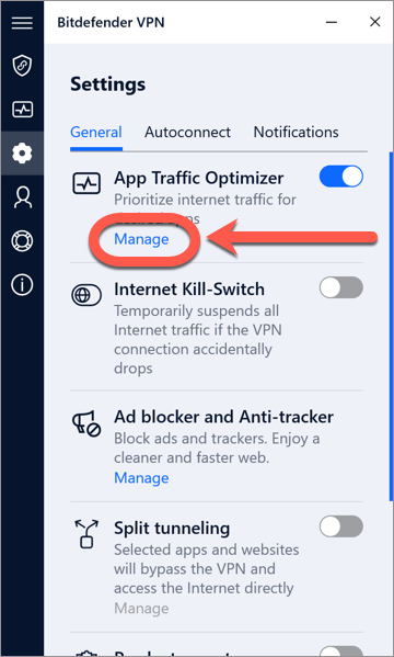 Beheren de functie App Traffic Optimizer