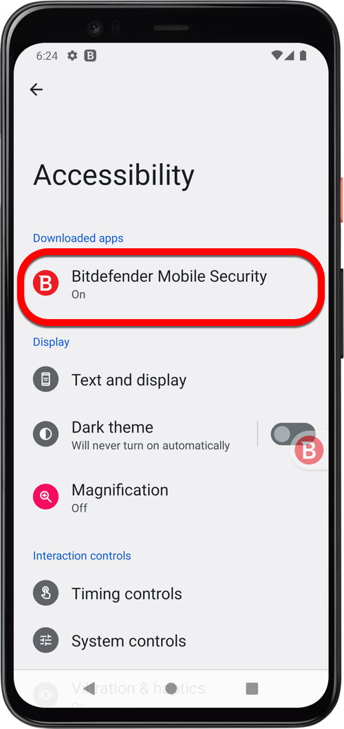 Hoe verwijder ik de zwevende B bel op mijn Android-telefoon? Stap 3